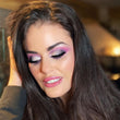 Image d'un maquillage fait avec la palette Paillettes Inc ARTIST sur Melissa Normandin Roberge