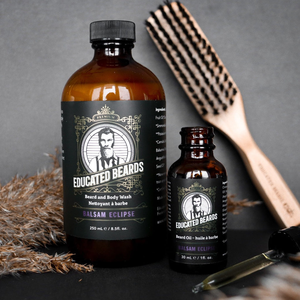 Duo nettoyant + Huile à barbe BALSAM • Educated Beards - Cheveux - L'abc du maquillage